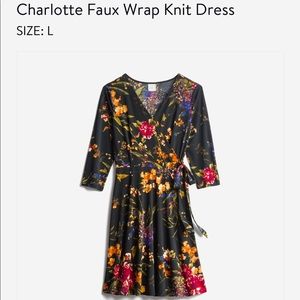 Stitch Fix Charlotte Faux Wrap Knit Dress (L)
